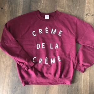 Crew neck sweatshirt